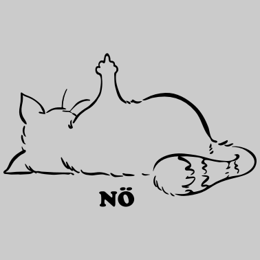 Motiv Katze Nö, Nein, No...Mittelfinger