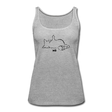 Katzen Tank Top - Katze Nö, Nein, No...Mittelfinger