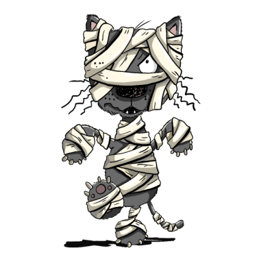 Motiv Katzen Mumie I Halloween