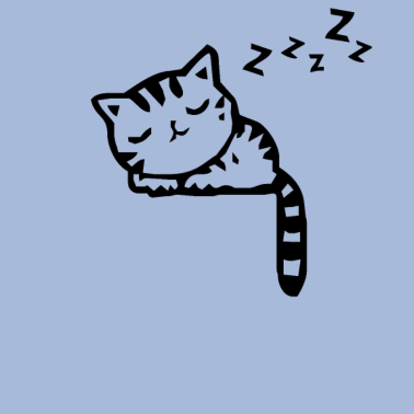 Motiv schlafende Katze die schnarcht Geschenk