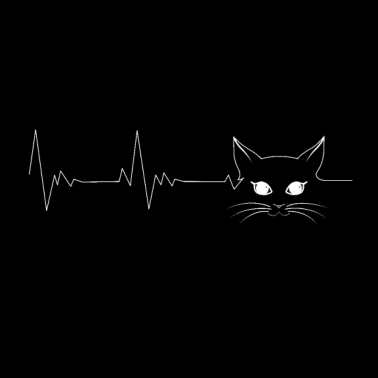 Motiv Puls Herzschlag Katze, Busi, Mitze