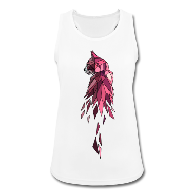 Katzen Tank Top - Katze Geschenk pink polygon