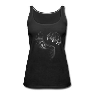 Katzen Tank Top - Katze mit Pfote und ausgefahrenen Krallen episch