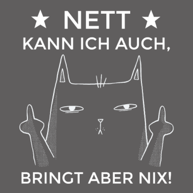 Motiv Nett kann ich auch bringt aber nix! Kollege Ironie