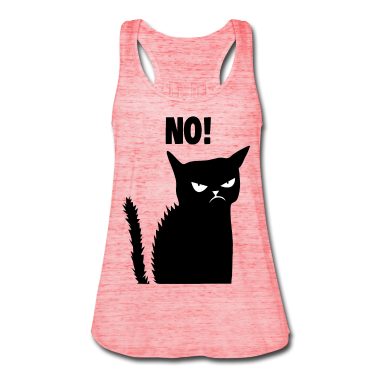 Katzen Tank Top - No Nein Nop Mürrische Lustige Katze Hasst Menschen