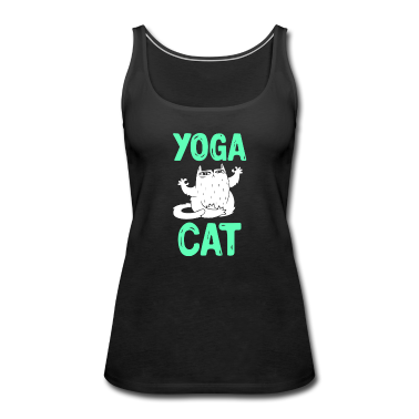 Katzen Tank Top - Yoga Katze Cat