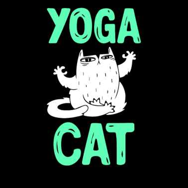 Motiv Yoga Katze Cat