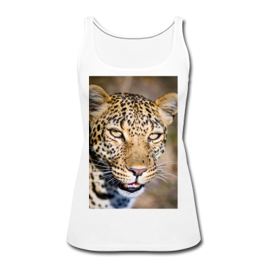 Katzen Tank Top - Leopard, Portrait,