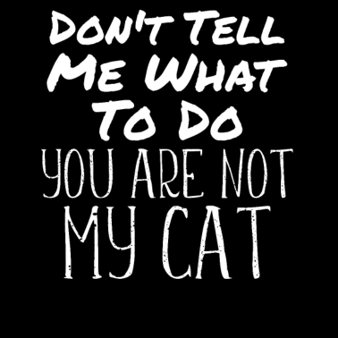 Motiv Lustig Katze Spruch Du Bist Nicht Meine Katze