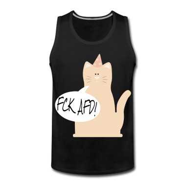 Katzen Tank Top - lustige FCK AFD Katze