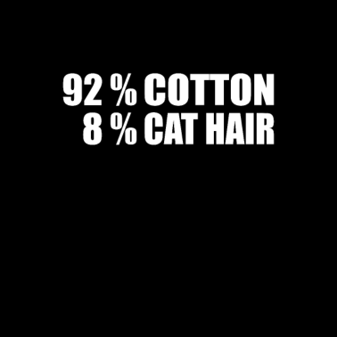 Motiv 92% Baumwolle 8 % Katzenhaare 80 20 Katzen Katze