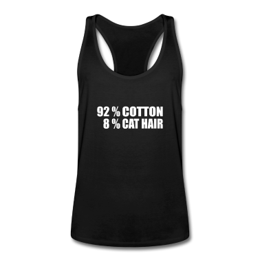 Katzen Tank Top - 92% Baumwolle 8 % Katzenhaare 80 20 Katzen Katze