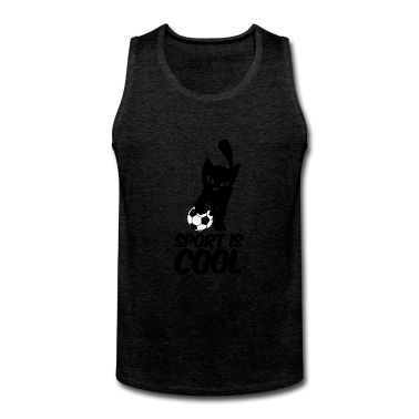 Katzen Tank Top - Katze Fussball