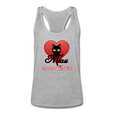 Katzen Tank Top - Miau Liebe Katzen, Tiere, Fun, Geschenk Sprüche
