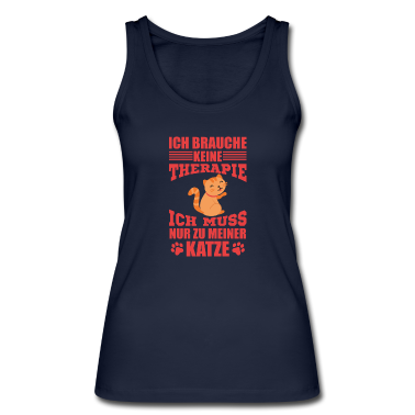 Katzen Tank Top - Therapie Katze süße Katzenliebhaber Haustiere