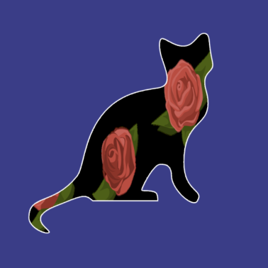 Motiv Katze Katzen Rose Tier Haustier Geschenk