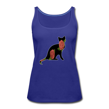 Katzen Tank Top - Katze Katzen Rose Tier Haustier Geschenk
