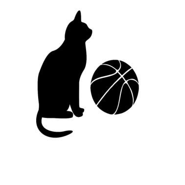 Motiv Katze spielt Basketball