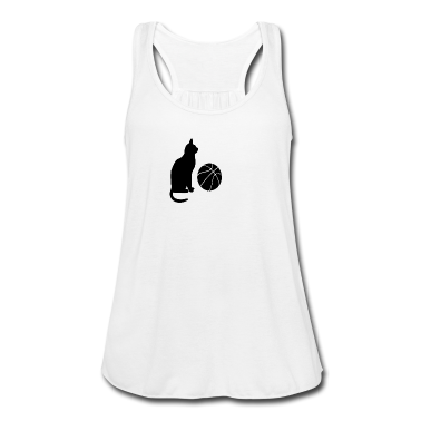 Katzen Tank Top - Katze spielt Basketball