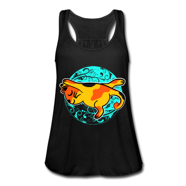 Katzen Tank Top - Yoga Katze Mandala Meditation