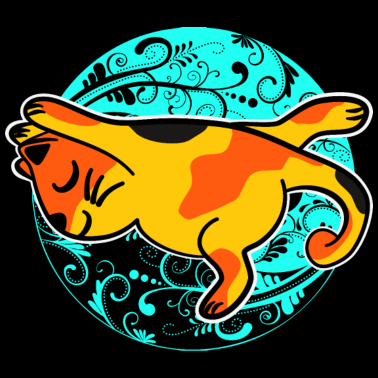 Motiv Yoga Katze Mandala Meditation