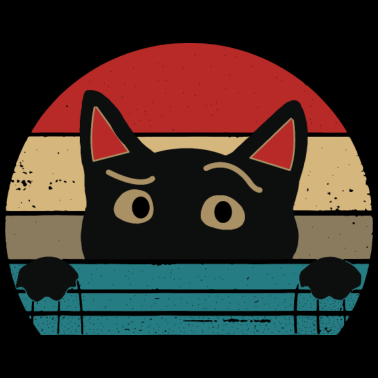Motiv Katze Retro Kater Kätzchen Katzengesicht