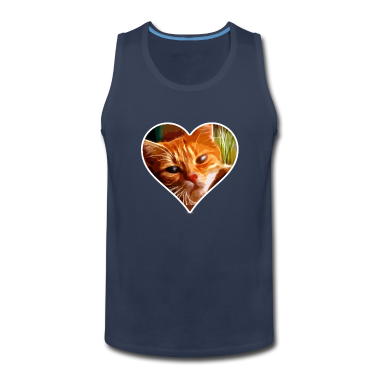 Katzen Tank Top - Katzenherz Katze Tier Haustier Liebe Geschenk