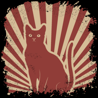 Motiv Katze retro