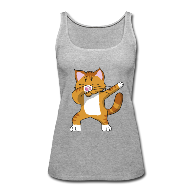 Katzen Tank Top - Dabbende Katze Dab Cat Süße Katze Geschenkidee