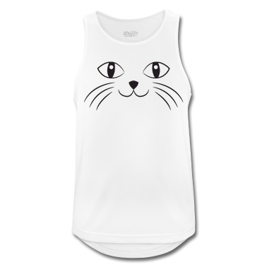 Katzen Tank Top - Katzen Gesicht