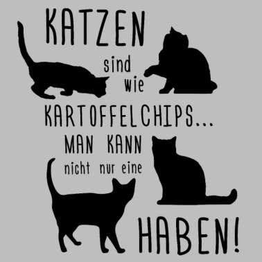 Motiv Katzen Shirt ● Kartoffelchips ● Geschenk