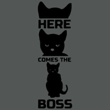 Motiv Katzen Boss Katze Chef Tier Haustier Geschenk
