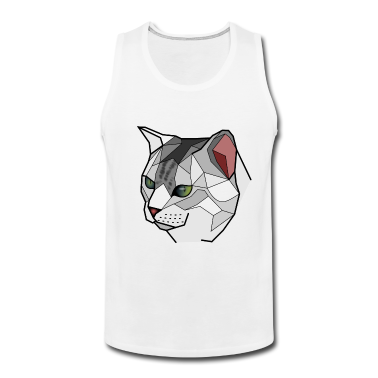 Katzen Tank Top - Geometrische Katze