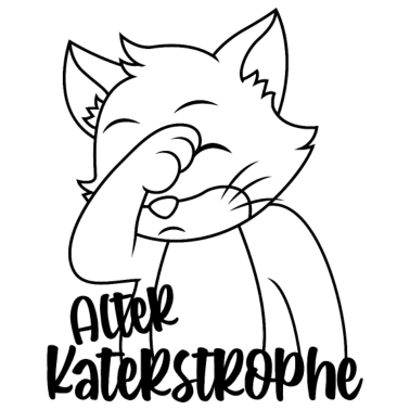 Motiv Alter Katastrophe Katerstrophe Kater Facepalm