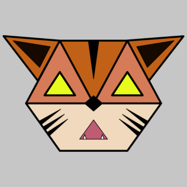 Motiv Katze Geometrisch Dreiecke Ausgefallen Kätzchen