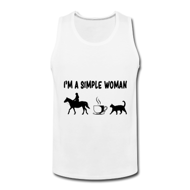 Katzen Tank Top - Pferde Kaffee Katzen