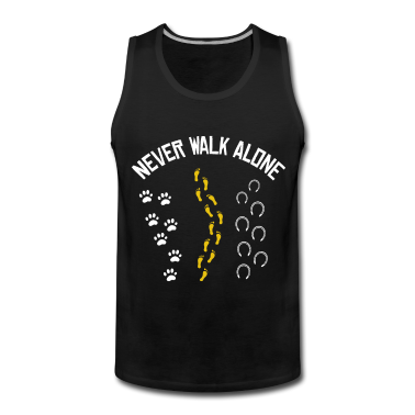 Katzen Tank Top - Never walk alone Pferd Katze Cat Geschenkidee