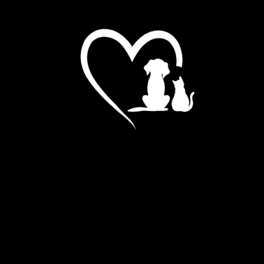 Motiv Hund & Katze Motiv Hunde Katzen Herz Geschenk