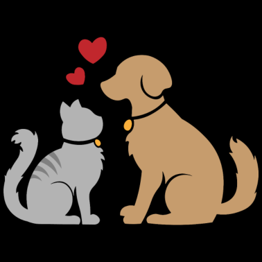 Motiv Katze und Hund - Cat and dog - chat et chien