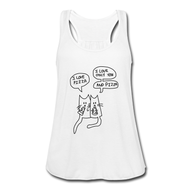Katzen Tank Top - I LOVE PIZZA