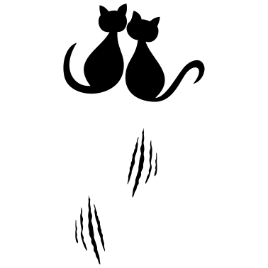 Motiv Katzen Liebe Valentinstag Kuschelkatzen Kratzer