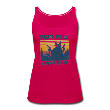 Katzen Tank Top - Madafakas Pew Pew Cat