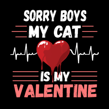 Motiv Sorry boys my cat is my valentine