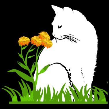 Motiv Süße Katze Mieze Kätzchen Blume nettes Geschenk