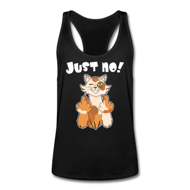 Katzen Tank Top - Freche Katze Mittelfinger Katzenshirt