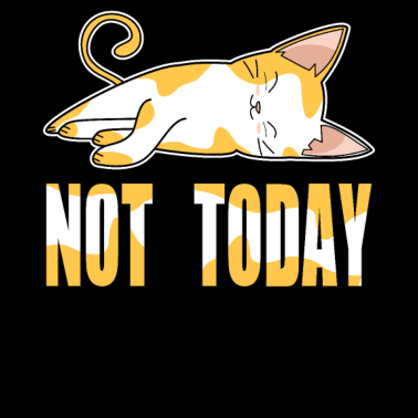 Motiv Faule Katze Not today Sweet cat