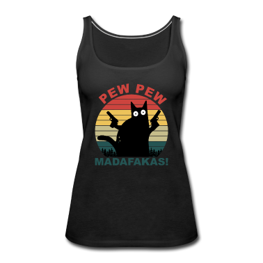 Katzen Tank Top - Pew Pew Madafakas Katze
