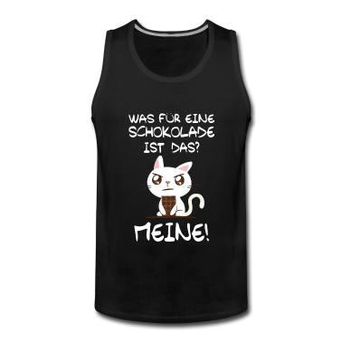 Katzen Tank Top - süße Katze was für Schokolade meine cat chocolate