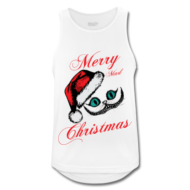 Katzen Tank Top - Verrückte Katze Weinachten