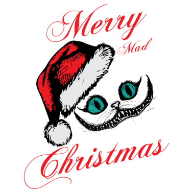 Motiv Verrückte Katze Weinachten